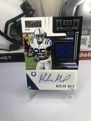 Marlon Mack Football Cards 2018 Panini Playbook X's and O's Signatures Prices