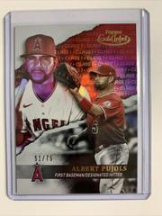 Albert Pujols [Class 1 Red] #2 Baseball Cards 2020 Topps Gold Label Prices