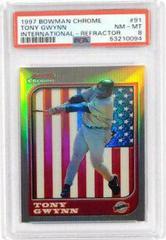 Tony Gwynn [Refractor] #91 Baseball Cards 1997 Bowman Chrome International Prices