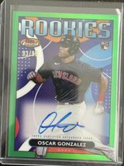 Oscar Gonzalez [Green] Baseball Cards 2023 Topps Finest Rookies Design Variation Autographs Prices