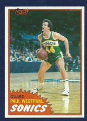 Paul Westphal West Basketball Cards 1981 Topps Prices