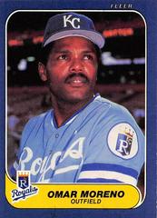 Omar Moreno #15 Baseball Cards 1986 Fleer Prices