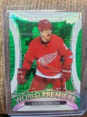 Lucas Raymond [Green] #WP-19 Hockey Cards 2021 Upper Deck Ovation World Premiere Prices