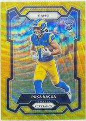 Puka Nacua [Gold Wave] #357 Football Cards 2023 Panini Prizm Prices