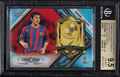 Lionel Messi [Running Red Refractor] Soccer Cards 2018 Topps Chrome UEFA Champions League Prices