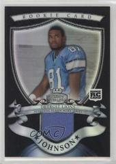 Calvin Johnson [Jersey Black Refractor] #BSRR-CJ Football Cards 2007 Bowman Sterling Prices