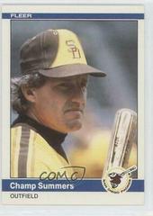 Champ Summers #U-112 Baseball Cards 1984 Fleer Update Prices