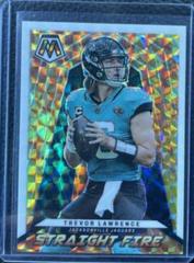Trevor Lawrence [White] Football Cards 2022 Panini Mosaic Straight Fire Prices