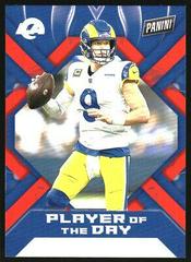 Matthew Stafford #11 Football Cards 2022 Panini Player of the Day Prices