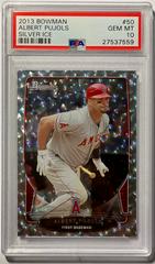 Albert Pujols [Silver Ice] #50 Baseball Cards 2013 Bowman Prices