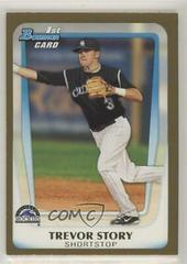 Trevor Story [Gold] Baseball Cards 2011 Bowman Draft Prospects Prices