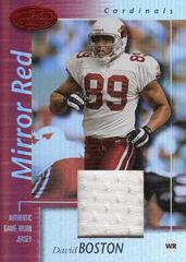 David Boston [Mirror Red Jersey] Football Cards 2002 Leaf Certified Prices