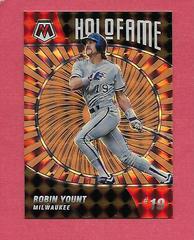 Robin Yount [Reactive Orange] #HF-9 Baseball Cards 2022 Panini Mosaic Holofame Prices