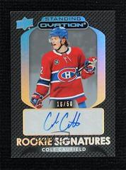 Cole Caufield #SORS-CC Hockey Cards 2021 Upper Deck Ovation Standing Rookie Signatures Prices