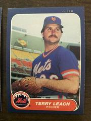 Terry Leach #87 Baseball Cards 1986 Fleer Prices
