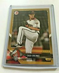 Zack Greinke [Gold] #4 Baseball Cards 2018 Bowman Prices