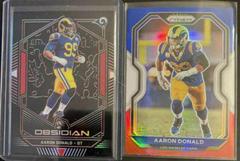 Aaron Donald [Electric Etch Red] #89 Football Cards 2019 Panini Obsidian Prices