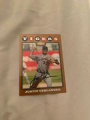 Justin Verlander [Copper Refractor] Baseball Cards 2008 Topps Chrome Prices