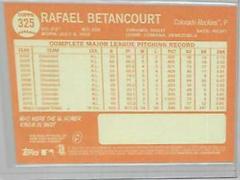 Rafael Betancourt [Error Birth Year 1932] Baseball Cards 2013 Topps Heritage Prices