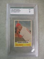 Frank Herrera [Hand Cut] Baseball Cards 1961 Bazooka Prices