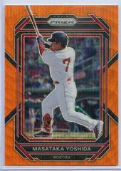 Masataka Yoshida [Orange Wave] #1 Baseball Cards 2023 Panini Prizm Prices