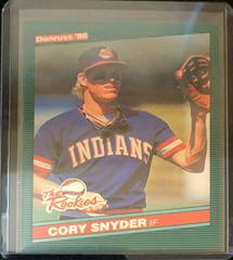 Cory Snyder Baseball Cards 1986 Donruss Rookies Prices