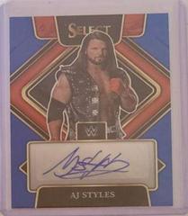 AJ Styles [Blue Prizm] #SG-AJS Wrestling Cards 2022 Panini Select WWE Signatures Prices