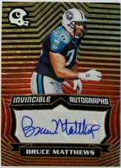 Bruce Matthews [Red] #INV-BMA Football Cards 2021 Panini Chronicles Invincible Autographs Prices