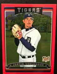 Justin Verlander [Red Refractor] Baseball Cards 2006 Topps Chrome Prices