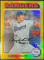 Owen White [Gold Refractor] #168 Baseball Cards 2024 Topps Heritage Chrome Prices