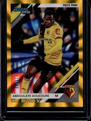 Abdoulaye Doucoure [Donruss Premier League Press Proof Gold Laser] Soccer Cards 2019 Panini Chronicles Prices