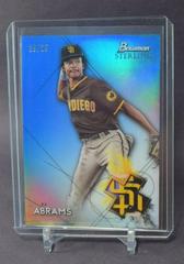 CJ Abrams [Blue Refractor] #BSP-6 Baseball Cards 2021 Bowman Sterling Prices