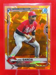 Jose Garcia [Orange] Baseball Cards 2021 Bowman Chrome Sapphire Prices
