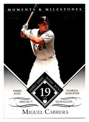 Miguel Cabrera [19 RBI Black] #110 Baseball Cards 2007 Topps Moments & Milestones Prices