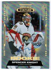 Spencer Knight Hockey Cards 2022 Upper Deck Stature 2021 Update Autograph Prices