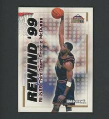 Antonio McDyess Basketball Cards 1999 SkyBox Impact Rewind '99 Prices