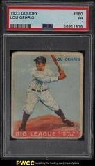 Lou Gehrig #160 Baseball Cards 1933 Goudey Prices