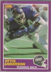 Ottis Anderson #348S Football Cards 1989 Panini Score Supplemental Prices