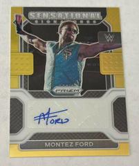 Montez Ford [Gold Prizm] Wrestling Cards 2022 Panini Prizm WWE Sensational Signatures Prices