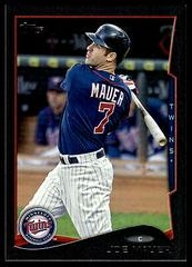 Joe Mauer [Black] #125 Baseball Cards 2014 Topps Prices