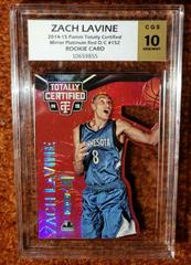 Zach LaVine [Mirror Platinum Red Die Cut] #152 Basketball Cards 2014 Panini Totally Certified Prices