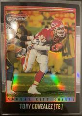 Tony Gonzalez [Gold Refractor] Football Cards 2001 Bowman Chrome Prices