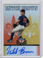 Mitch Brown [Orange Autograph] #VAMB1 Baseball Cards 2012 Leaf Valiant Prices