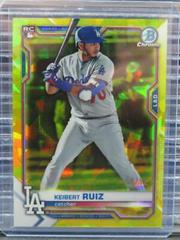 Keibert Ruiz [Yellow] #70 Baseball Cards 2021 Bowman Chrome Sapphire Prices