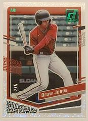 Druw Jones [Green] #24 Baseball Cards 2023 Panini Chronicles Clearly Donruss Prices
