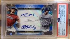 Max Meyer, JJ Bleday [Blue] #IDA-MB Baseball Cards 2023 Topps Inception Dual Autographs Prices