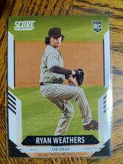 Ryan Weathers #1 Baseball Cards 2021 Panini Chronicles Score Prices