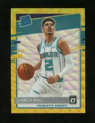 LaMelo Ball [Gold Wave] #153 Basketball Cards 2020 Panini Donruss Optic Prices