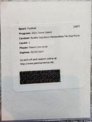 Trevor Lawrence [Tie Dye] #RSM-TLR Football Cards 2021 Panini Select Rookie Signature Memorabilia Prices