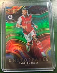 Gabriel Jesus [Green] #21 Soccer Cards 2022 Panini Select Premier League Unstoppable Prices